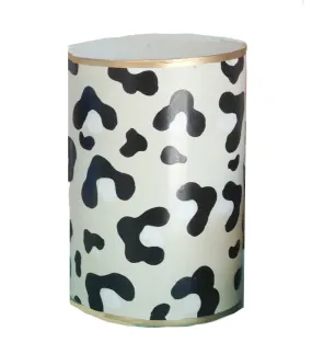 White Leopard  Pen Cup