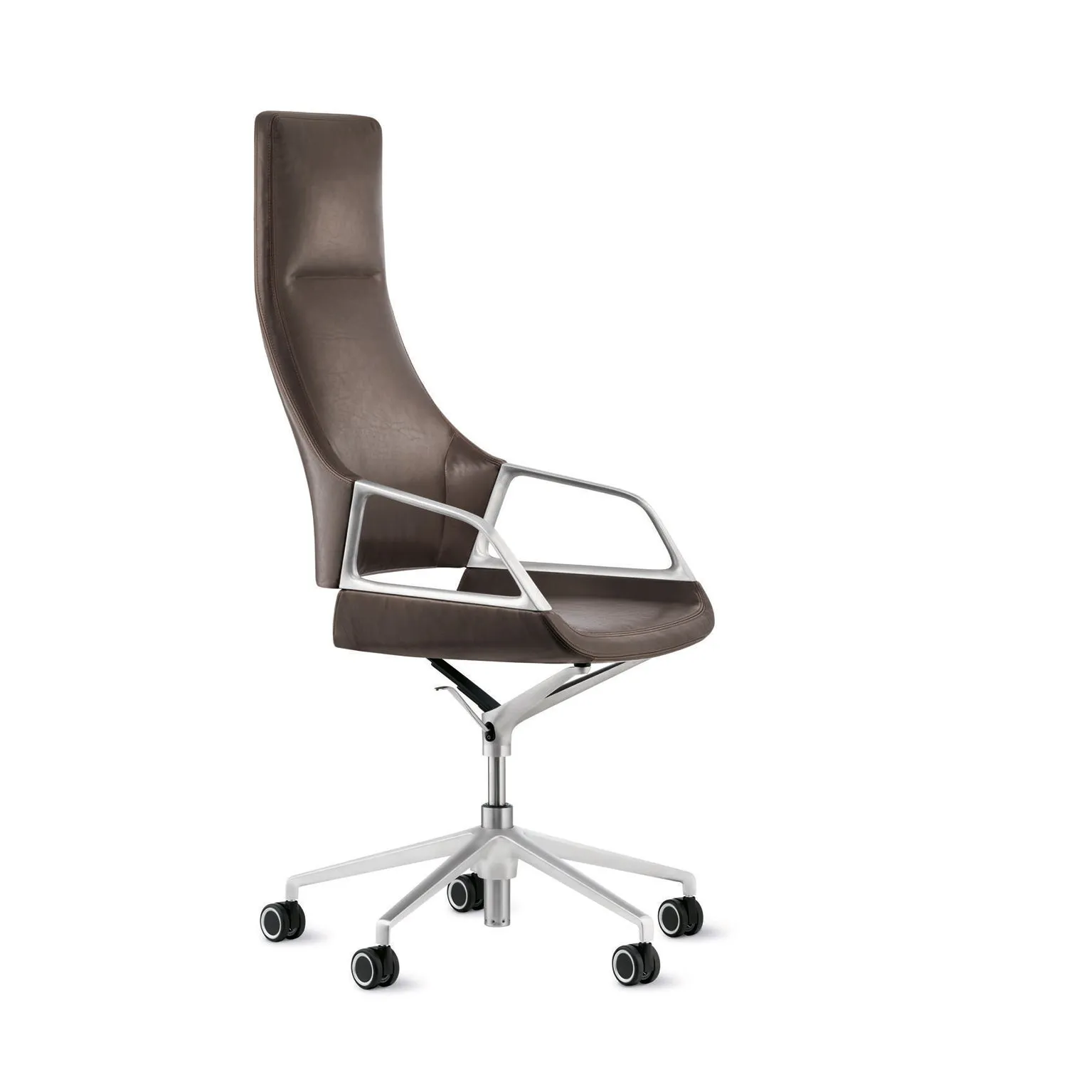 wilkhahn | GRAPH 302/5 high back swivel chair | 4-star base   castors | casa venetian leather