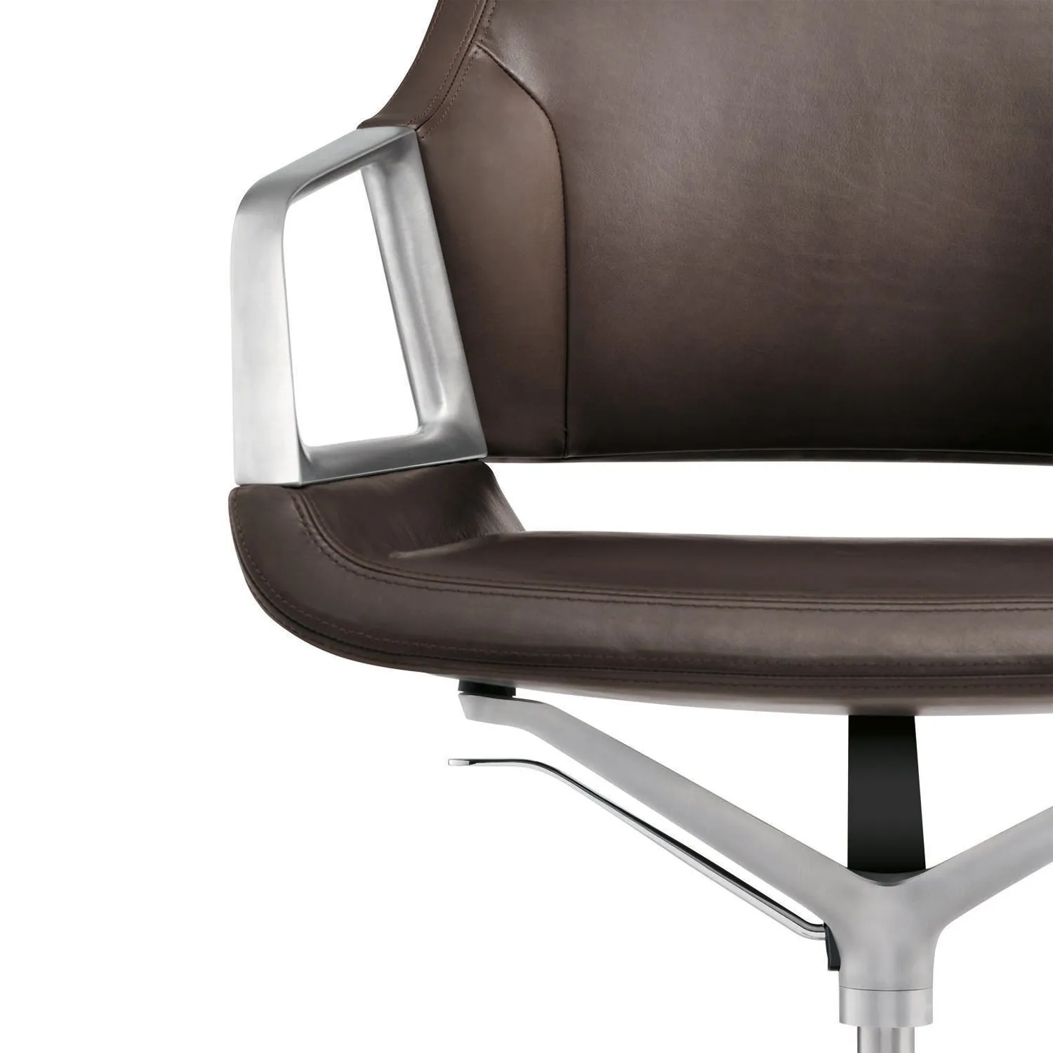 wilkhahn | GRAPH 302/5 high back swivel chair | 4-star base   castors | casa venetian leather