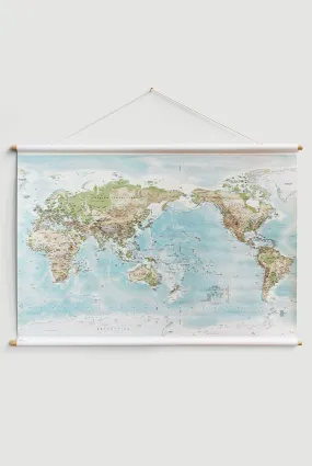 World Map - Canvas - Large