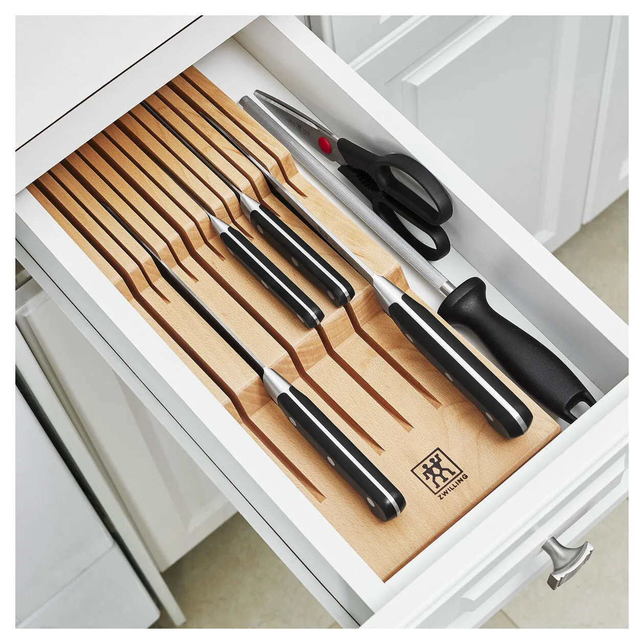 Zwilling In-Drawer Knife Organizer, Beechwood (12 Slots)